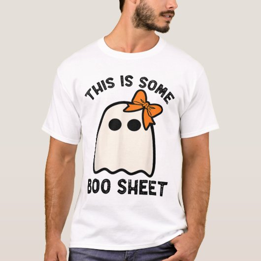 This Is Some Boo Sheet Ghost Halloween Costume Men T-shirt (Voorkant)