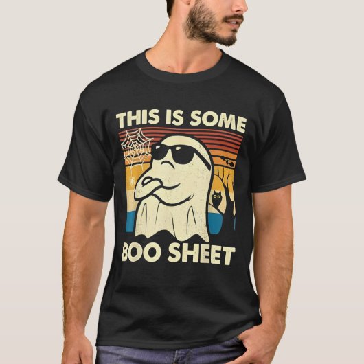This is Some Boo Sheet Ghost Retro Funny Halloween T-shirt (Voorkant)