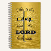 This is the Day Golden Spiral Notebook Journal (Recto)
