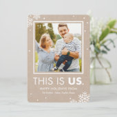 This Is Us Kerstkaart Kraft (Staand voorkant)