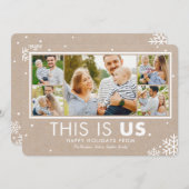 This Is Us Kerstkaart Krijtpapier (Voorkant / Achterkant)