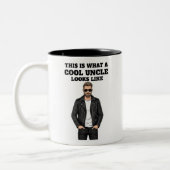 This Is What a Cool Uncle Looks Like Mug Tweekleurige Koffiemok (Links)