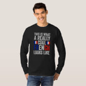 this is what a really cool French looks like Frenc T-shirt (Voorkant volledig)