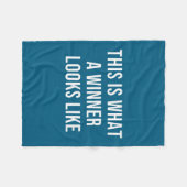 This Is What A Winner Looks Like Fleece Deken (Voorkant (Horizontaal))