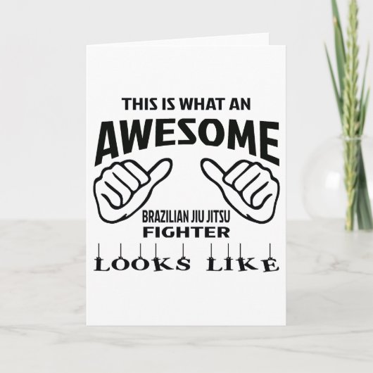 This is what an awesome Brazilian Jiu Jitsu Fighte Kaart (Voorkant)