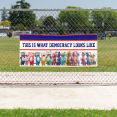 This is What Democracy Looks Like Protest Spandoek (Insitu)