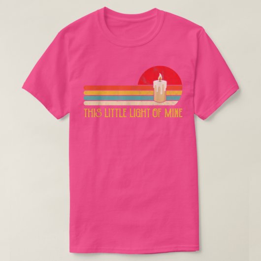 This Little Light OfMine Tshirt Candle Gift Faith (Design devant)