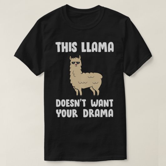 This Llama Doesn't Want Your Drama Pullover (Design voorkant)
