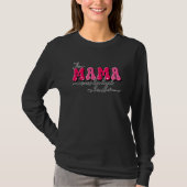 This Mama Wears Her Heart On Her Sleeve Valentine' T-shirt (Voorkant)