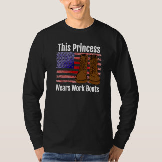 This Princess Wears Work Boots Premium T-shirt