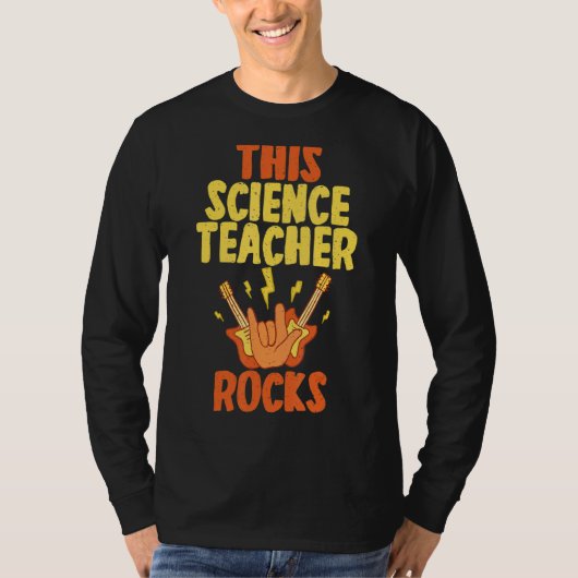 This Science Teacher Rocks T-shirt (Voorkant)