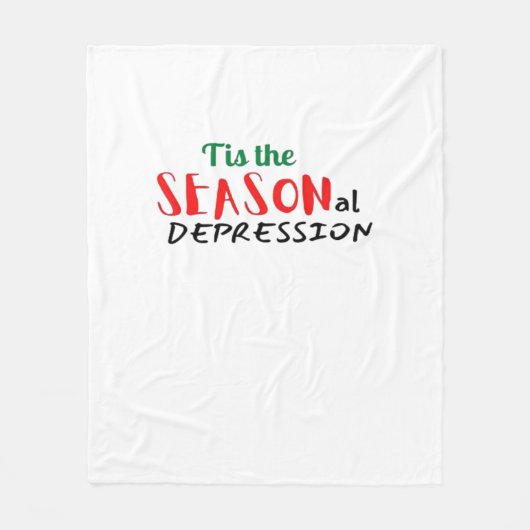 This The Seasonal Depression Holiday Fleece Deken (Voorkant)