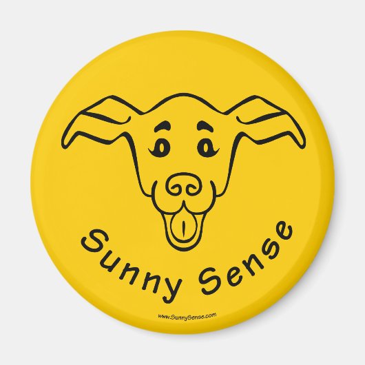 This Too Shall Pass met hondmagneetjes Magneet (Voorkant)