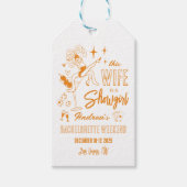 This Wife is a Show Girl Bachelorette Weekend Cadeaulabel (Voorkant)
