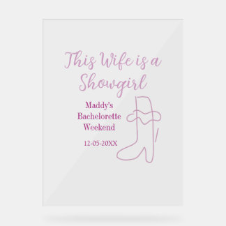 this wife is a showgirl bachelorette party purple 