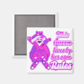 thisqueenlivesbyherownrules magneet (Voorkant / Achterkant)
