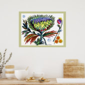 Thistle42 Tekening Poster (Keuken)