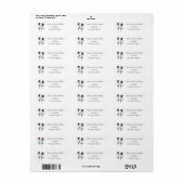 Thistle Botanical Waterverf Return Address Label (Full Sheet)