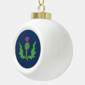 Thistle Ceramic Ball Kerstannament Keramische Bal Ornament (Rechts)