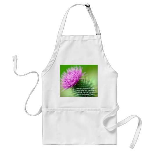 Thistle en Selkirk Grace Apron Standaard Schort (Voorkant)