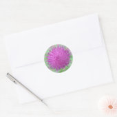 Thistle Flower Ronde Sticker (Envelop)