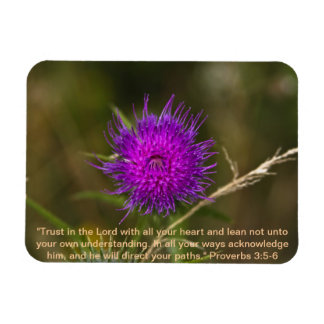 Thistle Magnet w / Schrift vers Magneet