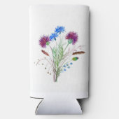 Thistle Paarse bloemenSchotland Waterverf Bruiloft (Achterkant)