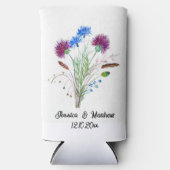 Thistle Paarse bloemenSchotland Waterverf Bruiloft (Voorkant)