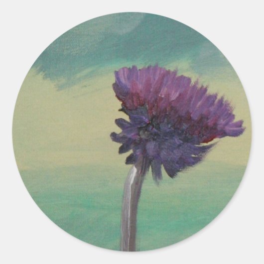 "Thistle" Ronde Sticker (Voorkant)