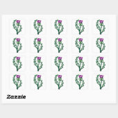 Thistle Vierkante Sticker (Vel)