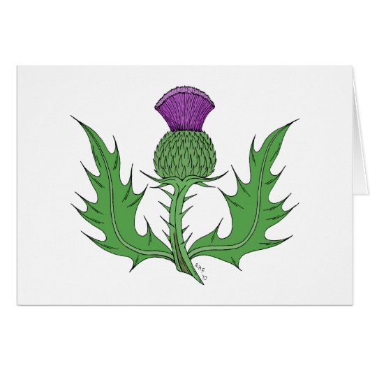 Thistle Wenskaart (Voorkant Horizontaal)