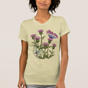 Thistles en Butterflies T-shirt