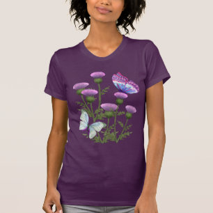 Thistles en Butterflies T-shirt