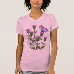 Thistles en Butterflies T-shirt