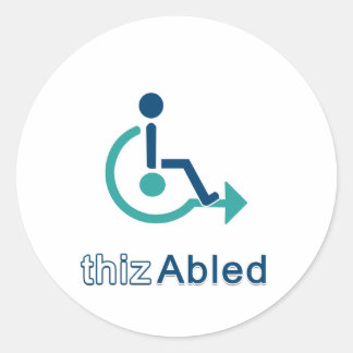 thizAbled-Sticker Ronde Sticker