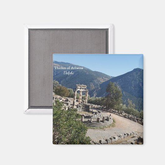 Tholos of Athena Delphi Souvenir Magnet (Recto/Verso)