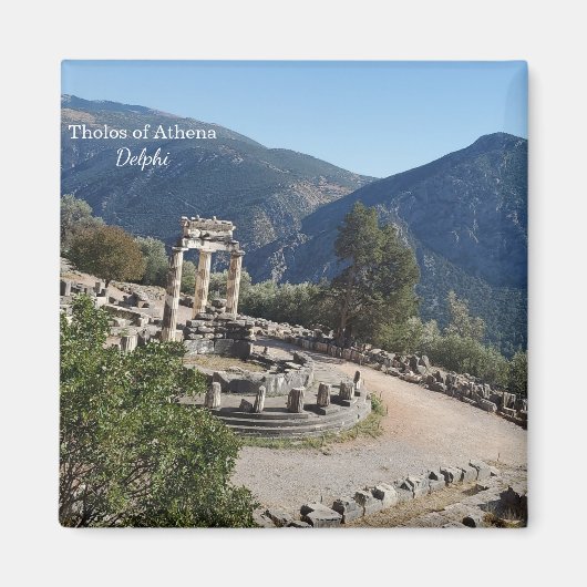 Tholos of Athena Delphi Souvenir Magnet Magneet (Voorkant)