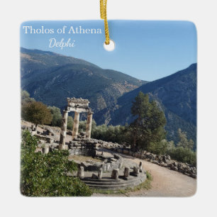 Tholos van Athena Delphi Griekenland Souvenir Orna Keramisch Ornament
