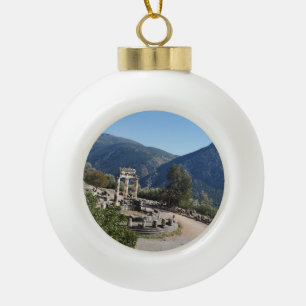 Tholos van Athena Delphi Griekenland Souvenir Orna Keramische Bal Ornament