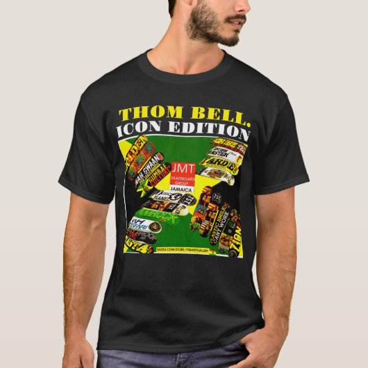 THOM BELL. Basic donker T-shirt (Voorkant)