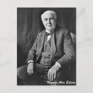 Thomas Alva Edison Briefkaart