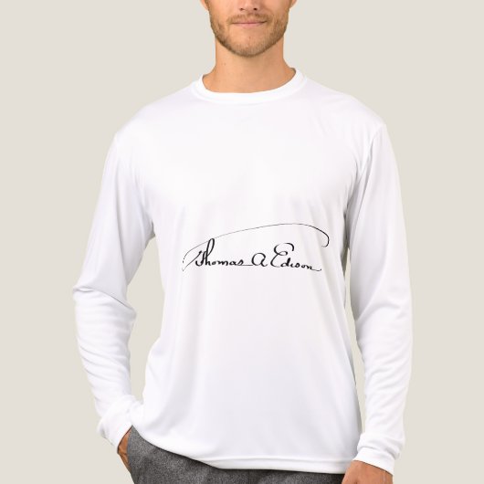 Thomas Alva Edison Tri-Blend Shirt (Voorkant volledig)