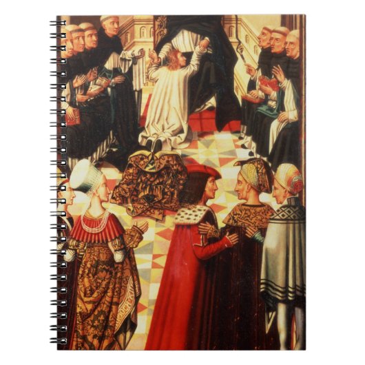 Thomas Aquinas die in de Dominicaanse O wordt ontv Notitieboek (Voorkant)