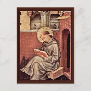 Thomas Aquinas van Gentile Da Fabriano Briefkaart