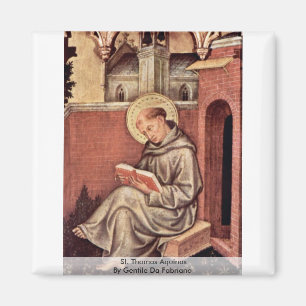 Thomas Aquinas van Gentile Da Fabriano Magneet