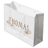 Thomas Birthday Large Gift Bag Groot Cadeauzakje (Voorkant Gekanteld)