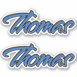 Thomas Blue Autocollant Sticker Stickerset