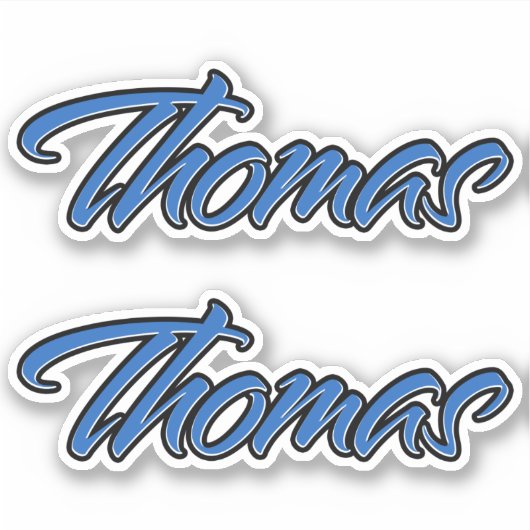 Thomas Blue Autocollant Sticker Stickerset (Devant)