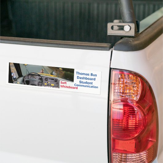 Thomas Bus Dashboard Whiteboard Bumpersticker (Op Truck)