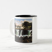Thomas Chambers Genesee Falls Rochester Tweekleurige Koffiemok (Voorkant links)